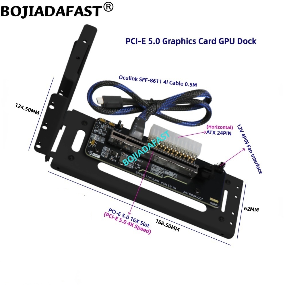 PCI-E 5.0 X4 OCuLink External  - огляд і ціна Oculink Egpu Dock Graphics Card