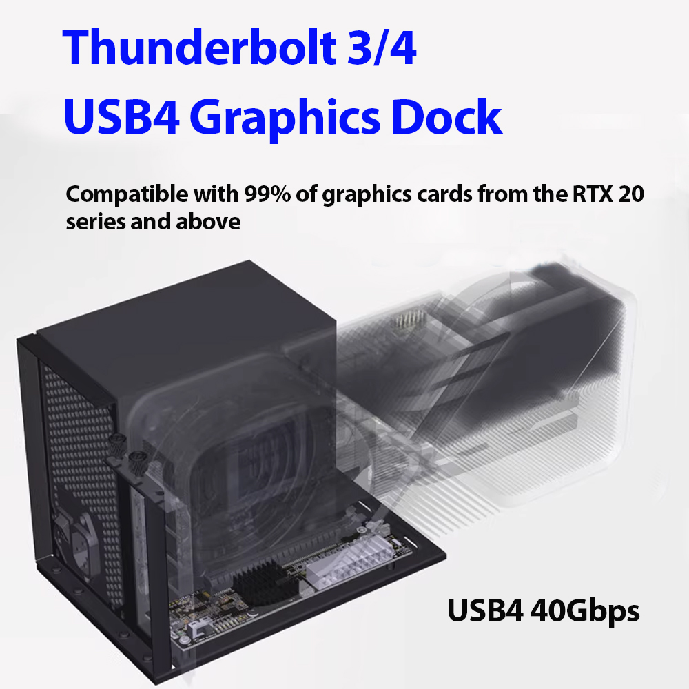ADT-Link USB4 eGPU Dock Thunde - огляд і ціна Thunderbolt 4 External Gpu Enclosure