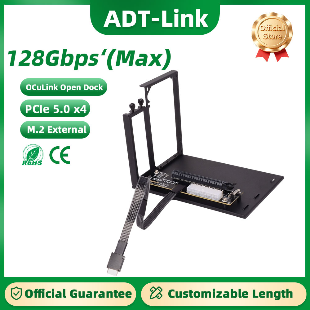ADT-Link PCIe 5.0 K993G OcuLin - огляд і ціна Oculink Egpu Dock Graphics Card