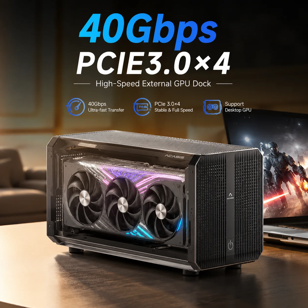 Acasis 40Gbps eGPU Enclosure w - огляд і ціна Thunderbolt 4 External Gpu Enclosure