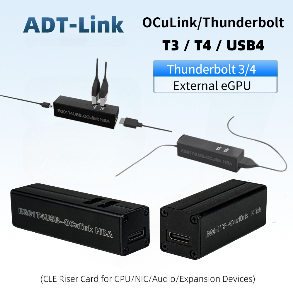 T3 / T4 OCuLink Thunderbolt 4  - огляд і ціна Oculink Egpu Dock Graphics Card
